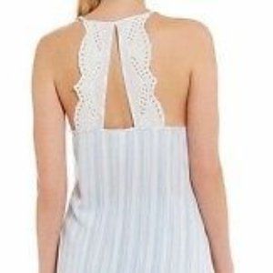 In Bloom by Jonquil Striped Eyelet Pajama Top